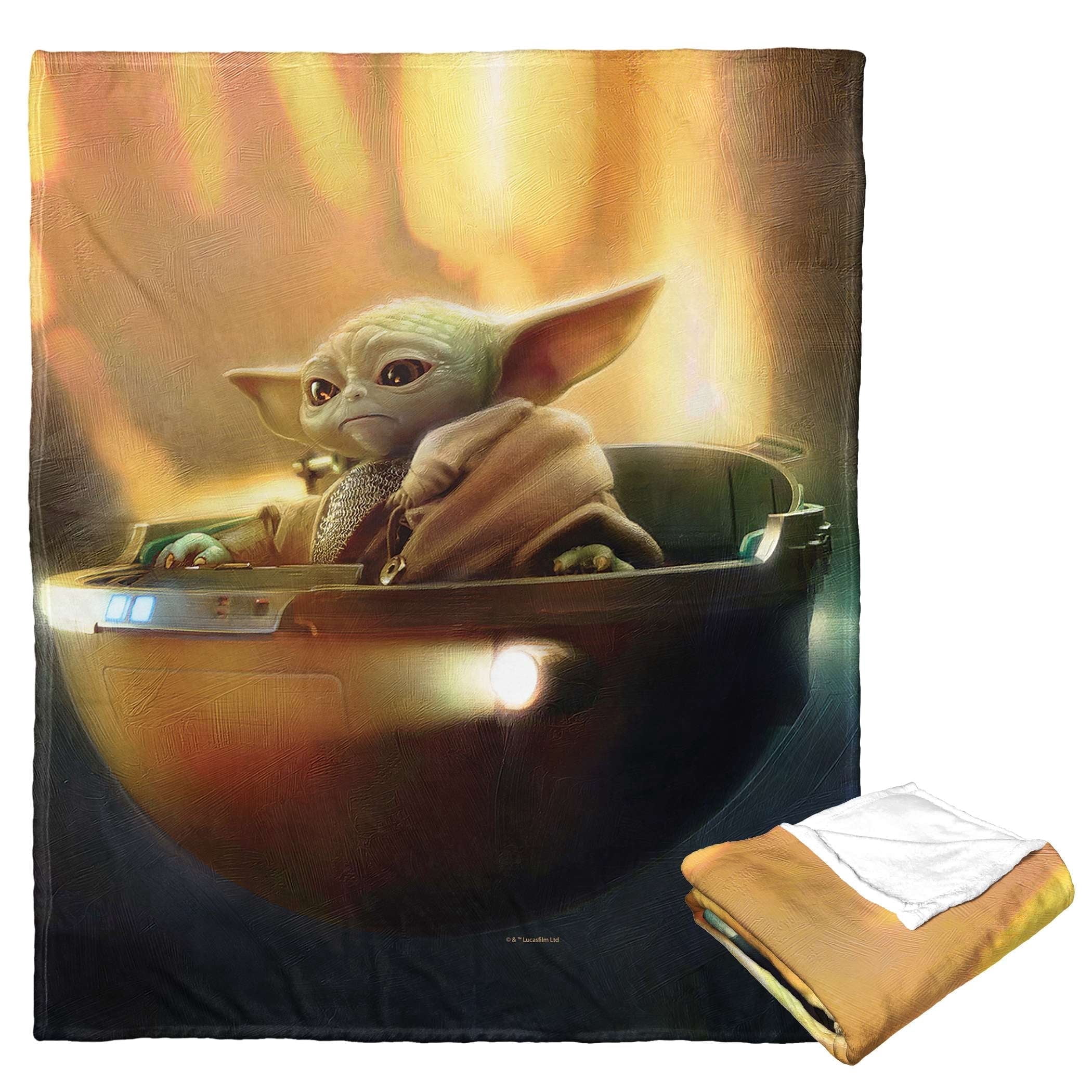 Star Wars The Mandalorian Levitating Kids Silk Touch Throw Blanket ...