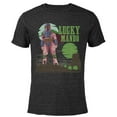 thumbnail image 1 of Star Wars The Mandalorian Lucky Mando St. Patrick’s Day - Short Sleeve Blended T-Shirt for Adults - Customized-Black, 1 of 5
