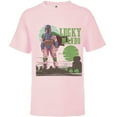 thumbnail image 1 of Star Wars The Mandalorian Lucky Mando St. Patrick’s Day - Short Sleeve T-Shirt for Kids - Customized-Soft Pink, 1 of 5