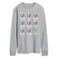 thumbnail image 1 of Star Wars - The Mandalorian Moods - Men's Long Sleeve Graphic T-Shirt, 1 of 5