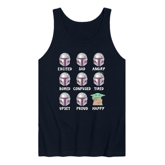 Star Wars - Mandalorian Moods - Men's Sleeveless Graphic Tank
