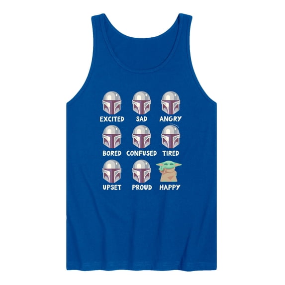 Star Wars - Mandalorian Moods - Men's Sleeveless Graphic Tank