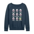 thumbnail image 1 of Star Wars - Mandalorian Moods - Women's French Terry Long Sleeve Pullover, 1 of 5