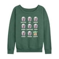 thumbnail image 1 of Star Wars - Mandalorian Moods - Women's French Terry Long Sleeve Pullover, 1 of 5