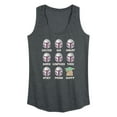 thumbnail image 1 of Star Wars - Mandalorian Moods - Women's Racerback Graphic Tank Top, 1 of 4
