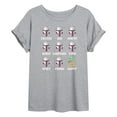 thumbnail image 1 of Star Wars - Mandalorian Moods - Juniors Oversized Graphic T-Shirt, 1 of 5
