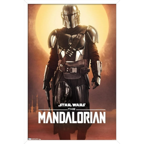 Star Wars: The Mandalorian - Mandalorian Wall Poster, 14.725" x 22.375", Framed