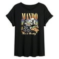 thumbnail image 1 of Star Wars - The Mandalorian Mando Bootleg  - Womens Oversized Graphic T-Shirt, 1 of 5