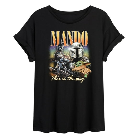 Star Wars - The Mandalorian Mando Bootleg  - Womens Oversized Graphic T-Shirt