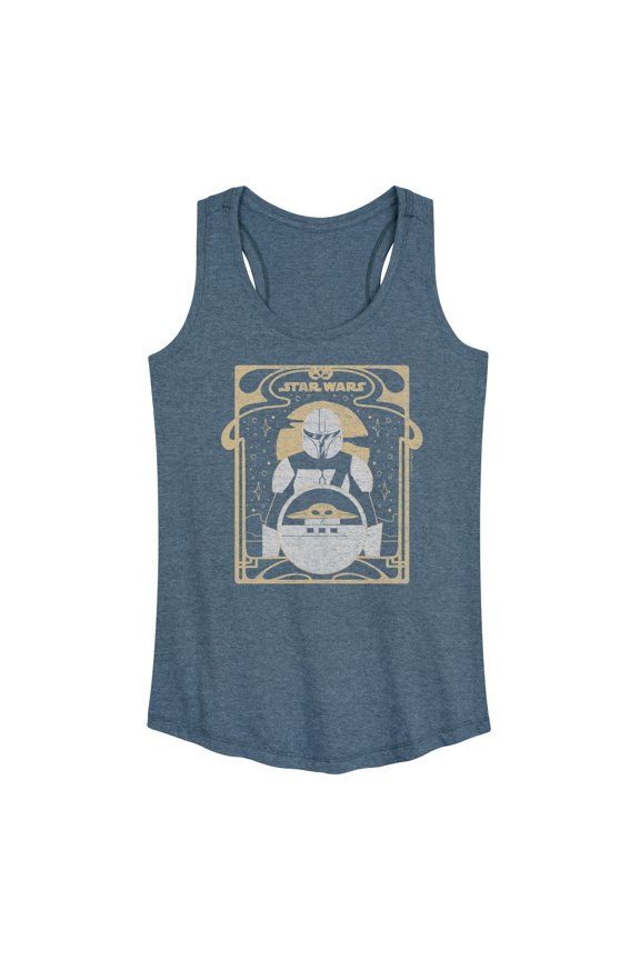 - The Mandalorian Mando Celestial - Wo Men's Racerback Graphic Tank Top