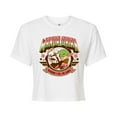 thumbnail image 1 of Star Wars - The Mandalorian Mando Collegiate  - Juniors Cropped Short Sleeve Graphic T-Shirt, 1 of 5