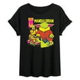 thumbnail image 1 of Star Wars - The Mandalorian Mando Cover  - Womens Oversized Graphic T-Shirt, 1 of 5