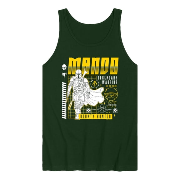 Star Wars - The Mandalorian Mando Dark Digital - Men's Sleeveless Graphic Tank