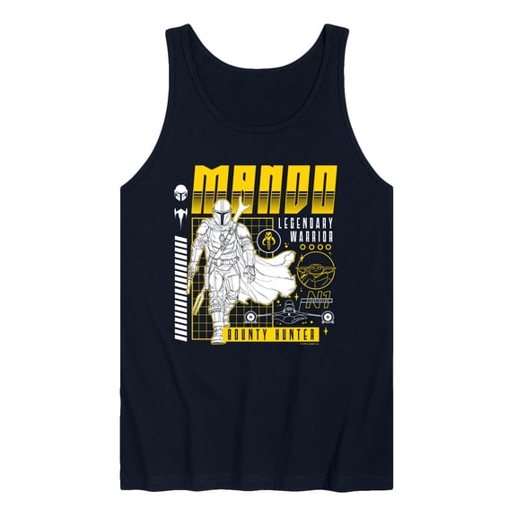 Star Wars - The Mandalorian Mando Dark Digital - Men's Sleeveless Graphic Tank