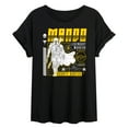 thumbnail image 1 of Star Wars - The Mandalorian Mando Dark Digital  - Womens Oversized Graphic T-Shirt, 1 of 5