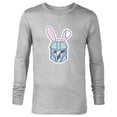 thumbnail image 1 of Star Wars The Mandalorian Cute Pastel Easter Bunny - Long Sleeve T-Shirt for Men - Customized-Athletic Heather, 1 of 5