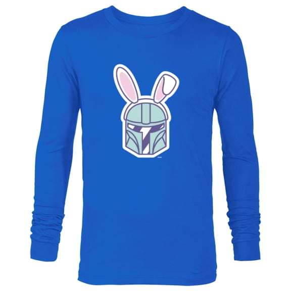 Star Wars The Mandalorian Cute Pastel Easter Bunny - Long Sleeve T-Shirt for Men - Customized-Royal