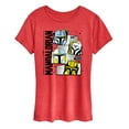 thumbnail image 1 of Star Wars - The Mandalorian Mando Helmet Grid  - Wo Men's Short Sleeve Graphic T-Shirt, 1 of 5