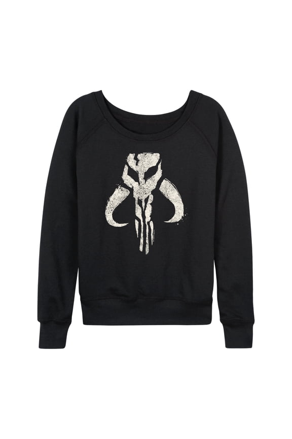- The Mandalorian Mando Icon  - Wo Men's French Terry Long Sleeve Pullover