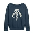 thumbnail image 1 of Star Wars - The Mandalorian Mando Icon  - Wo Men's French Terry Long Sleeve Pullover, 1 of 5