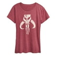 thumbnail image 1 of Star Wars - The Mandalorian Mando Icon  - Wo Men's Short Sleeve Graphic T-Shirt, 1 of 4