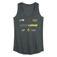 thumbnail image 1 of Star Wars - The Mandalorian Mando Jersey - Wo Men's Racerback Graphic Tank Top, 1 of 4