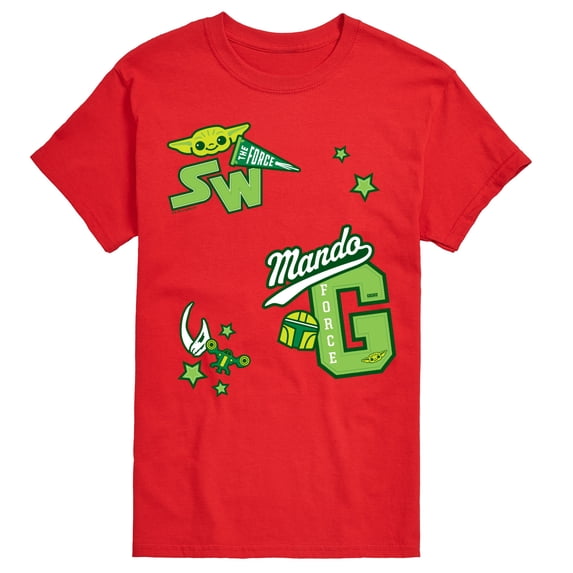 Star Wars - The Mandalorian Mando Letterman - Men's Short Sleeve Graphic T-Shirt