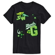 The Mandalorian - The Mandalorian Mando Letterman Mens Short Sleeve Graphic T-Shirt