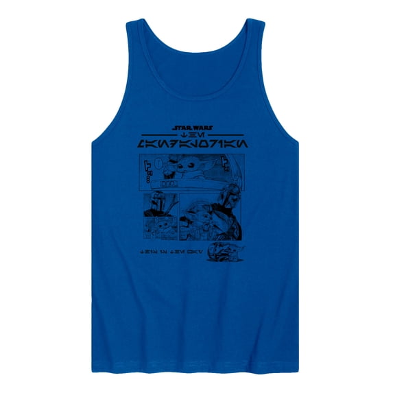 Star Wars - The Mandalorian Mando Manga - Men's Sleeveless Graphic Tank