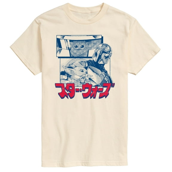 Star Wars - The Mandalorian Mando Manga Panel - Men's Short Sleeve Graphic T-Shirt