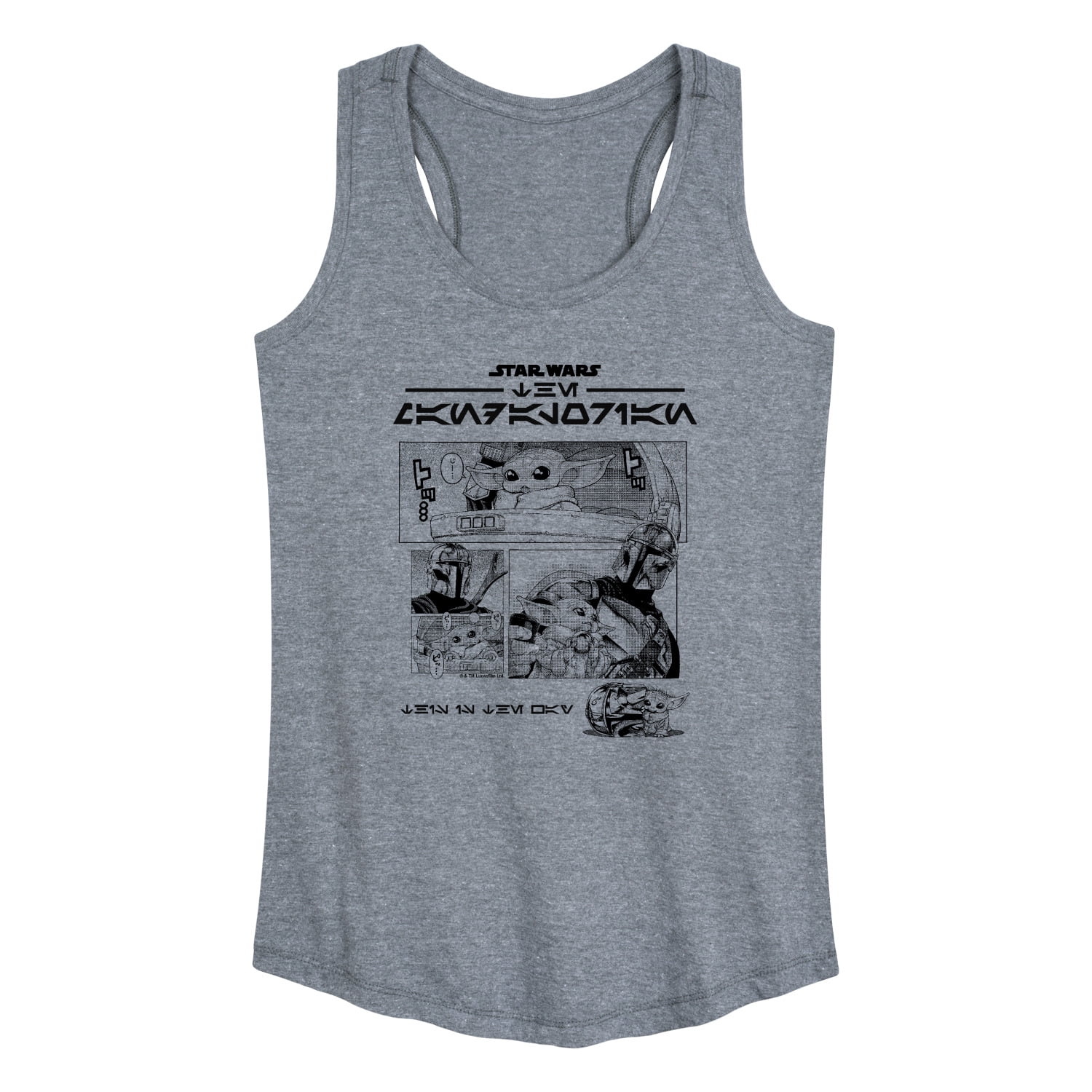 Star Wars - The Mandalorian Mando Manga - Wo Men's Racerback Graphic ...