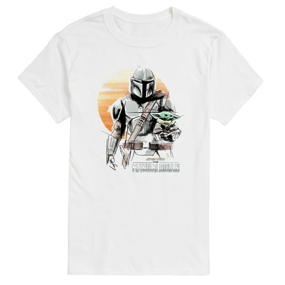 Star Wars - The Mandalorian Mando Marker Concept  - Men's Short Sleeve Graphic T-Shirt