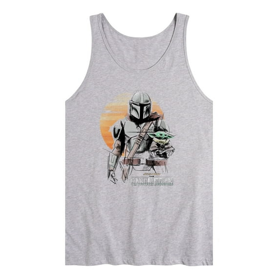 Star Wars - The Mandalorian Mando Marker Concept - Men's Sleeveless Graphic Tank