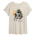 thumbnail image 1 of Star Wars - The Mandalorian Mando Marker Concept  - Womens Oversized Graphic T-Shirt, 1 of 4
