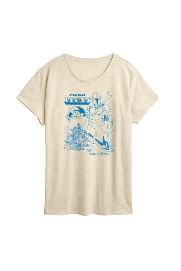 - The Mandalorian Mando Sketchy - Wo Men's Short Sleeve Graphic T-Shirt