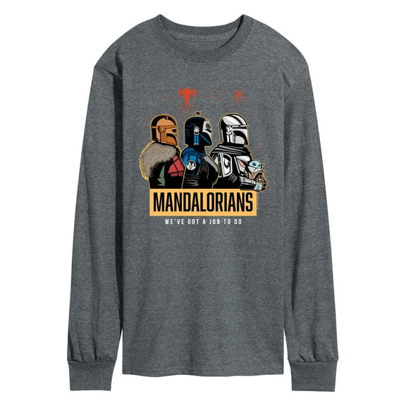 Star Wars - The Mandalorian Mando Space - Men's Long Sleeve Graphic T-Shirt