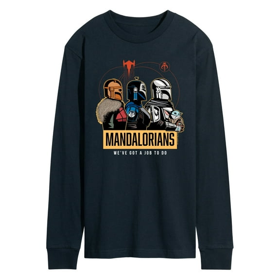 Star Wars - The Mandalorian Mando Space - Men's Long Sleeve Graphic T-Shirt