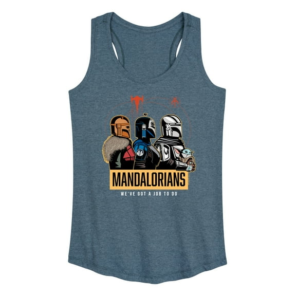 Star Wars - The Mandalorian Mando Space - Wo Men's Racerback Graphic Tank Top