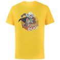 thumbnail image 1 of Star Wars The Mandalorian Mando and Grogu Perfect Duo - Short Sleeve Cotton T-Shirt for Adults - Customized-Yellow, 1 of 5