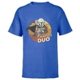 thumbnail image 1 of Star Wars The Mandalorian Mando and Grogu Perfect Duo - Short Sleeve T-Shirt for Kids - Customized-Royal, 1 of 5