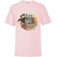 thumbnail image 1 of Star Wars The Mandalorian Mando and Grogu Perfect Duo - Short Sleeve T-Shirt for Kids - Customized-Soft Pink, 1 of 5