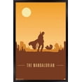 thumbnail image 1 of Star Wars: The Mandalorian - Mando and The Child At Dusk Wall Poster, 22.375" x 34", Framed, 1 of 2