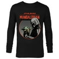 thumbnail image 1 of Star Wars The Mandalorian Mando and the Child Retro - Long Sleeve T-Shirt for Men - Customized-Black, 1 of 5