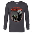 thumbnail image 1 of Star Wars The Mandalorian Mando and the Child Retro - Long Sleeve T-Shirt for Men - Customized-Charcoal Heather, 1 of 5