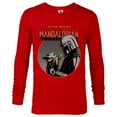 thumbnail image 1 of Star Wars The Mandalorian Mando and the Child Retro - Long Sleeve T-Shirt for Men - Customized-New Red, 1 of 5