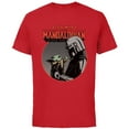 thumbnail image 1 of Star Wars The Mandalorian Mando and the Child Retro - Short Sleeve Cotton T-Shirt for Adults - Customized-Red, 1 of 5
