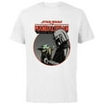thumbnail image 1 of Star Wars The Mandalorian Mando and the Child Retro - Short Sleeve Cotton T-Shirt for Adults - Customized-White, 1 of 5