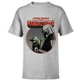 thumbnail image 1 of Star Wars The Mandalorian Mando and the Child Retro - Short Sleeve T-Shirt for Kids - Customized-Athletic Heather, 1 of 5