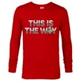 thumbnail image 1 of Star Wars The Mandalorian Mando & the Child This Is The Way - Long Sleeve T-Shirt for Men - Customized-New Red, 1 of 5