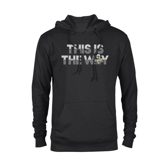 Star Wars The Mandalorian Mando & the Child This Is The Way - Pullover Hoodie for Adults - Customized-Black